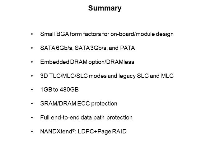Image of Silicon Motion FerriSSD® SATA/PATA Family - Summary