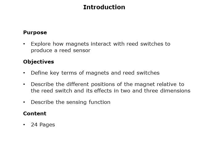 Reed Switch Magnet Interaction Slide 1