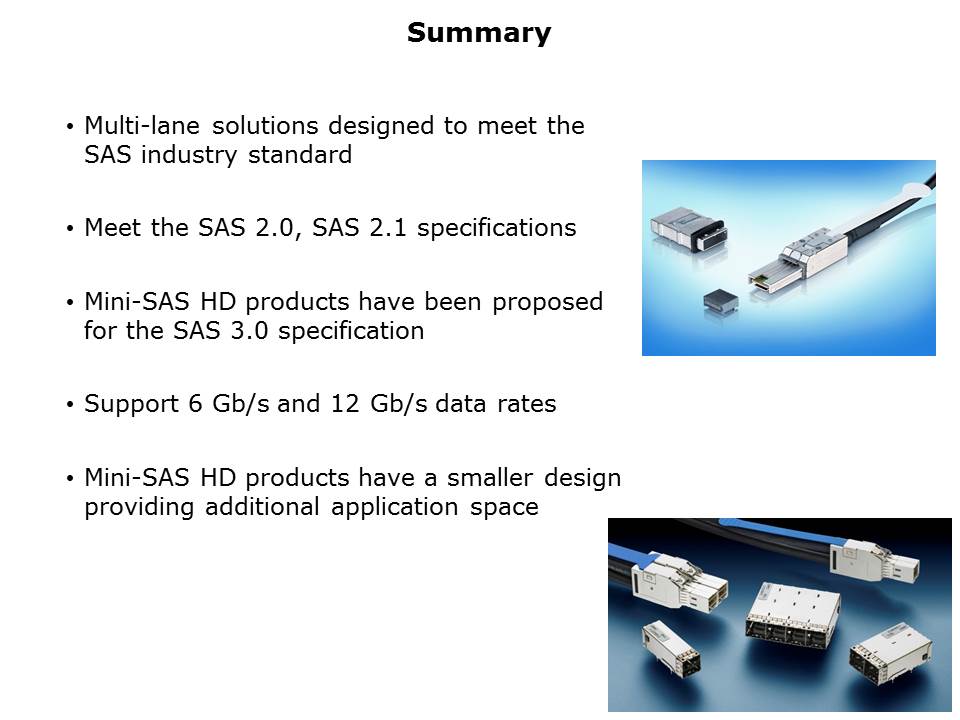 Mini-SAS Connectors Slide 11