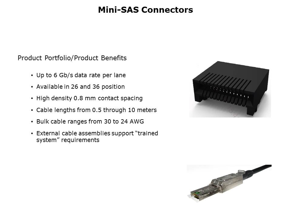 Mini-SAS Connectors Slide 9