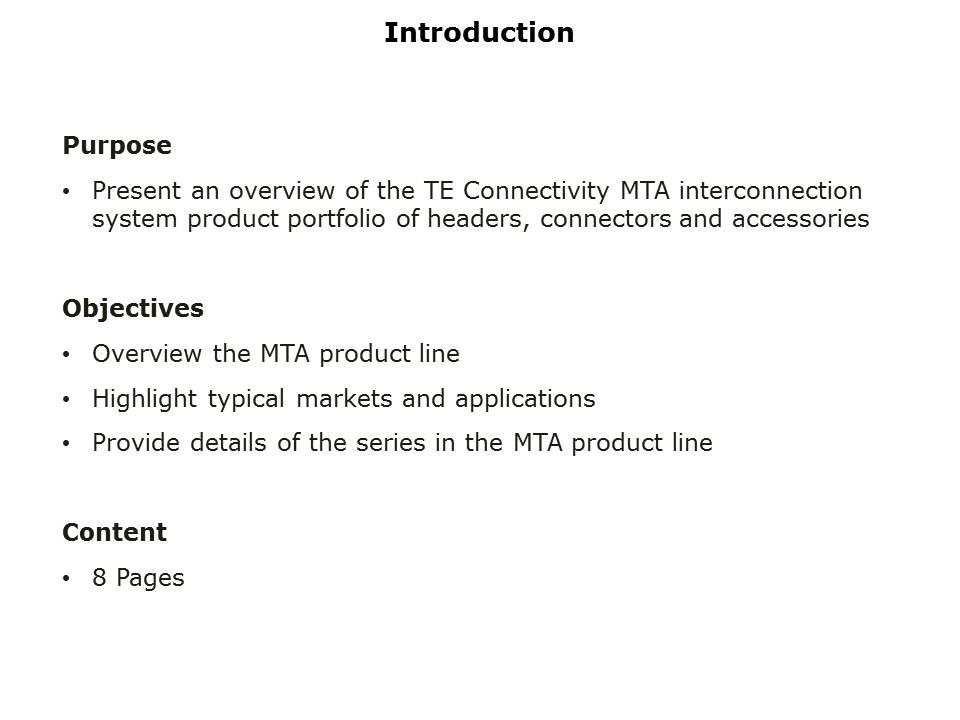 MTA Connector Overview Slide 1