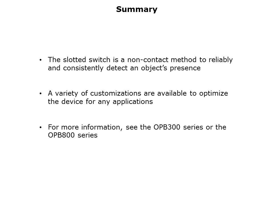 Slotted Switches Slide 18