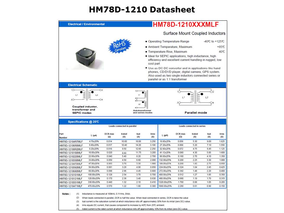 Surface Mount Coupled Inductors Slide 14