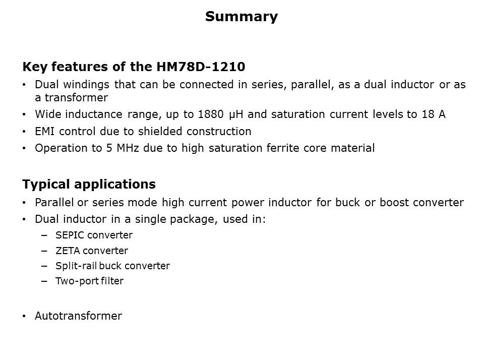 Surface Mount Coupled Inductors Slide 15