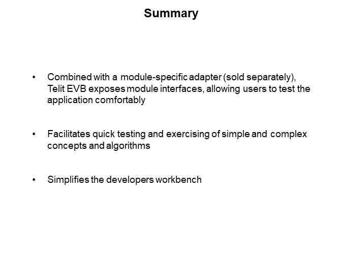 Image of Telit EVB IoT Device Development Kit Quick Start Guide - Summary