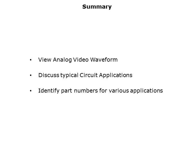 High Spped Amplifiers for Video Applications Slide 16