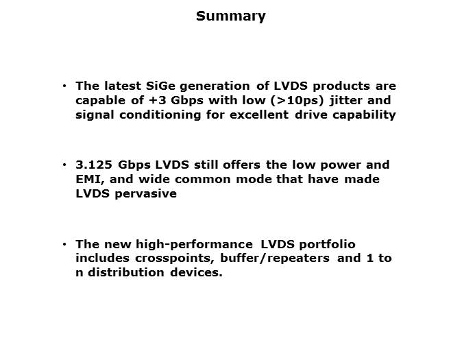 High Speed LVDS Slide 27
