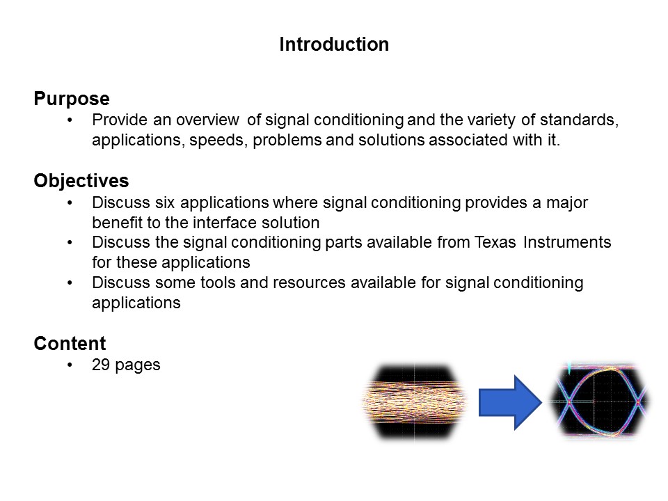 Signal Conditioning Applications Slide 1