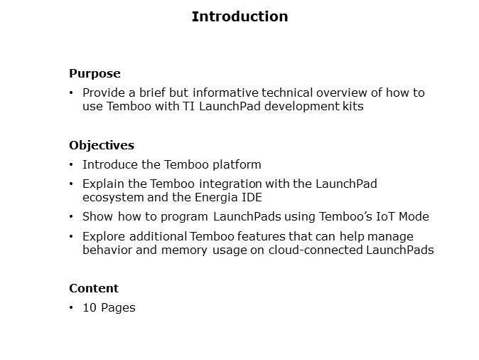 LaunchPad Temboo Integration Slide 1