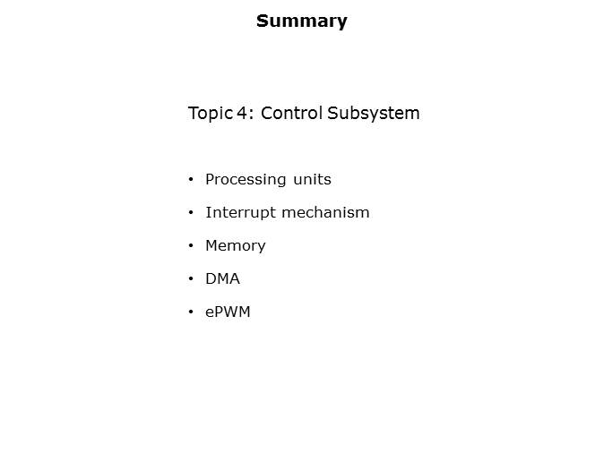 Topic 4 Control Subsystem Slide 19