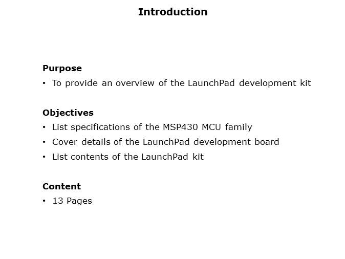 LaunchPad Overview Slide 1