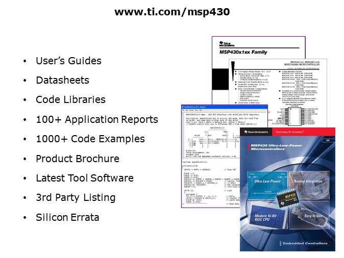 MSP430 Design Tools Slide 10