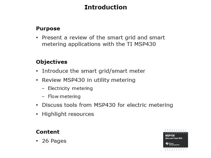 MSP430 for Utility Metering Solutions Slide 1