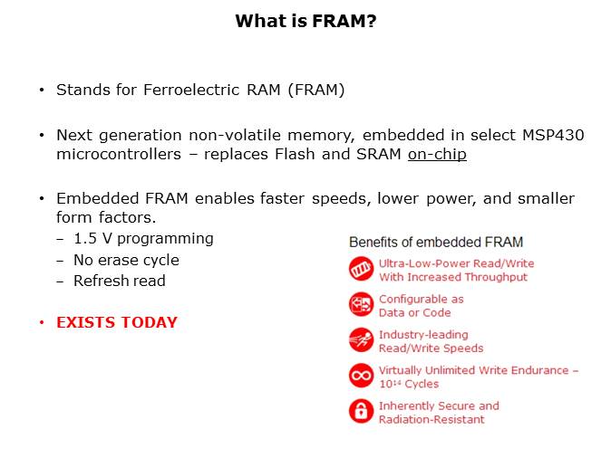 MSP430FR57xx FRAM Microcontrollers Slide 2