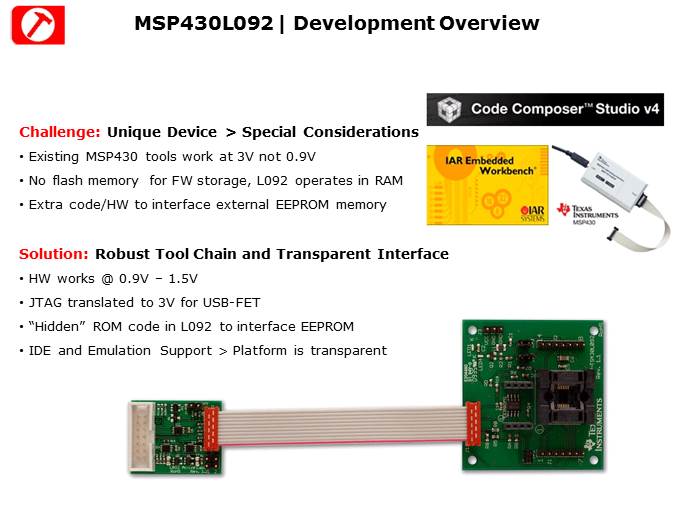 MSP430L092 Introduction Slide 18