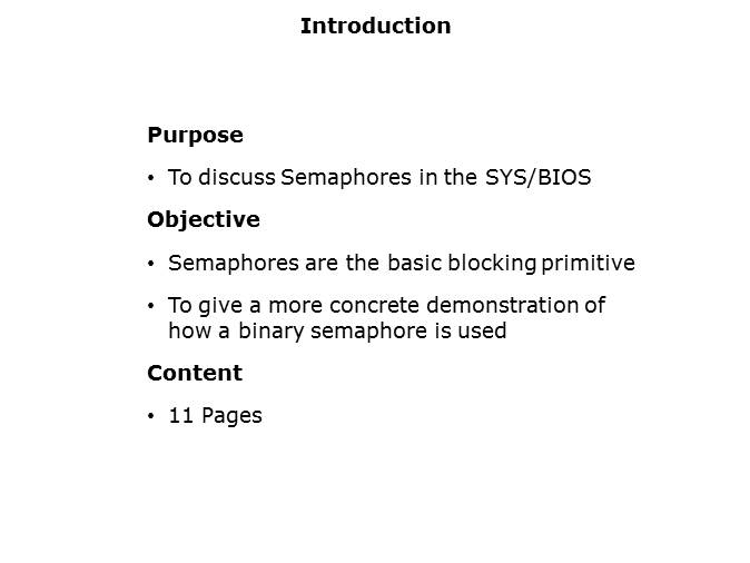 SYS/BIOS Semaphores Slide 1