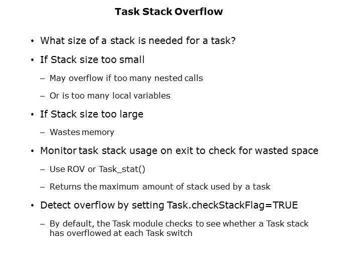 SYS/BIOS: Tasks Slide 12