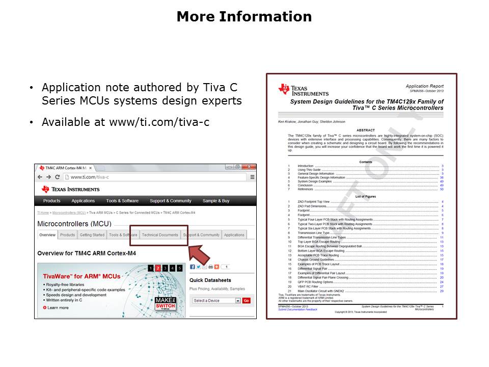 Tiva C Series TM4C129x Slide 12