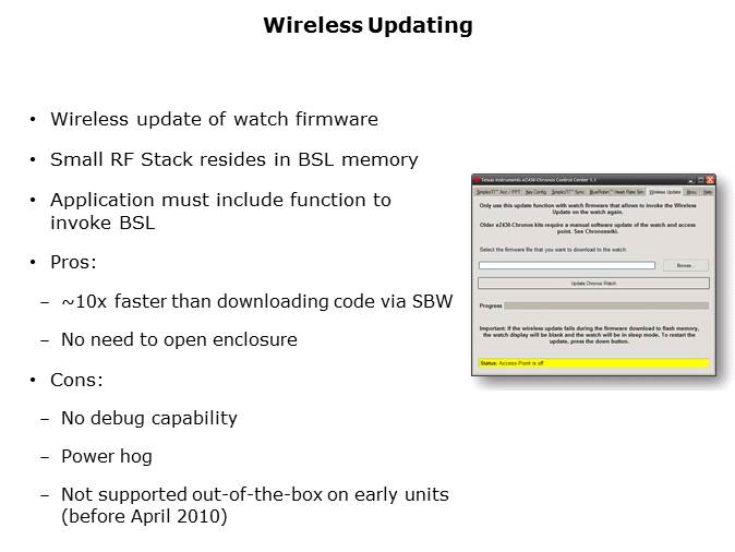 eZ430 Development Tool Overview Slide 15