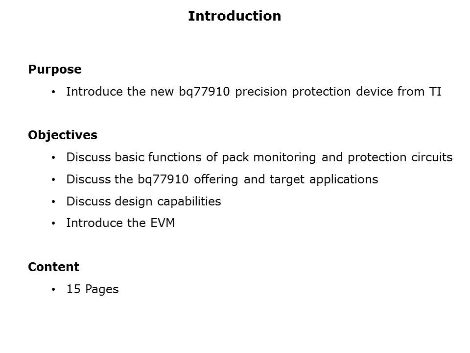 Power - bq77910 Slide 1