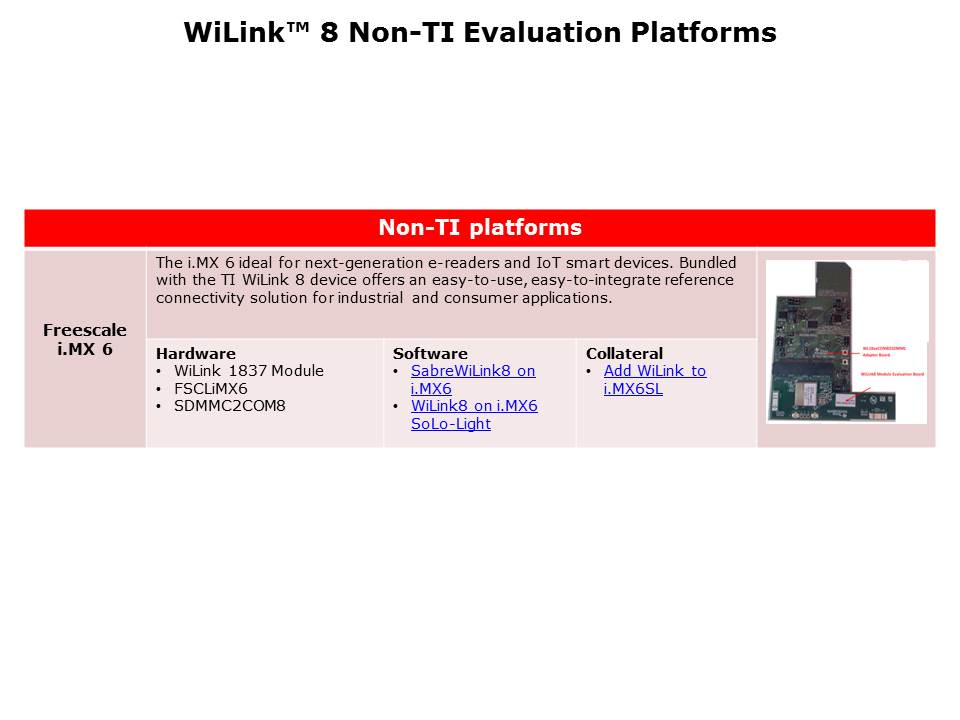 WiLink 8 Combo Solutions Slide 19