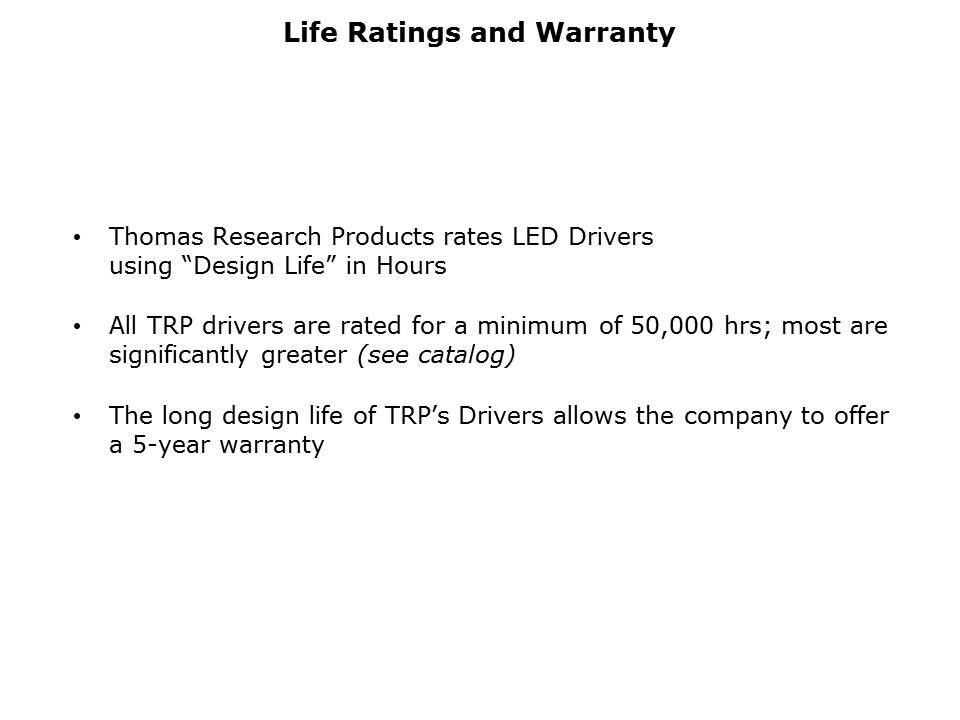 LED Driver Overview Slide 19