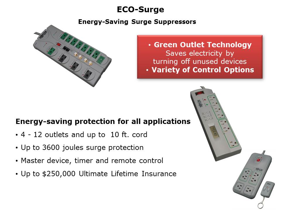 Select a Tripp Lite Surge Suppressor Slide 20