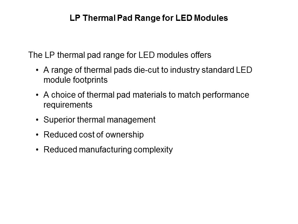 Die Cut Thermal Interface Product Offering Slide 2