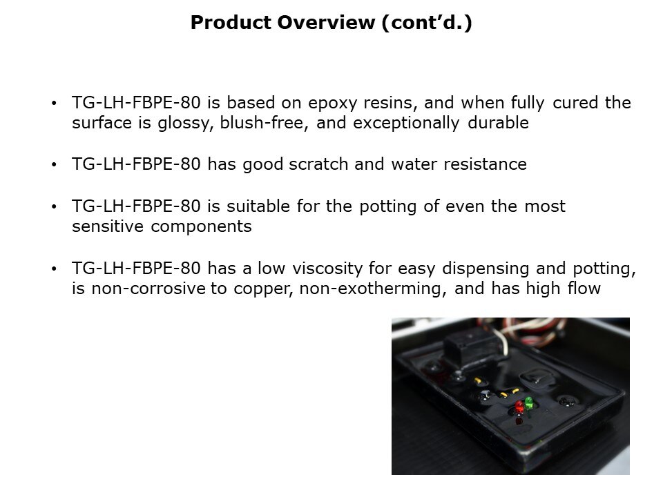 Flexible Black Epoxy Potting Compounds Slide 3