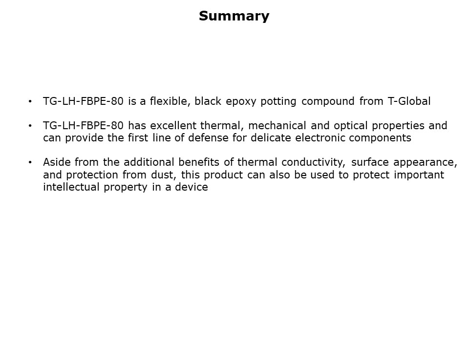 Flexible Black Epoxy Potting Compounds Slide 7