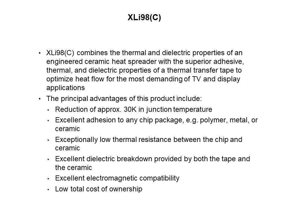 Heat Spreading Solutions for TV Applications Slide 4