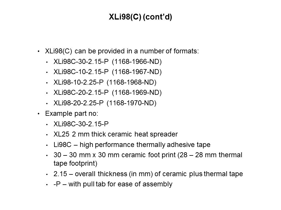 Heat Spreading Solutions for TV Applications Slide 5