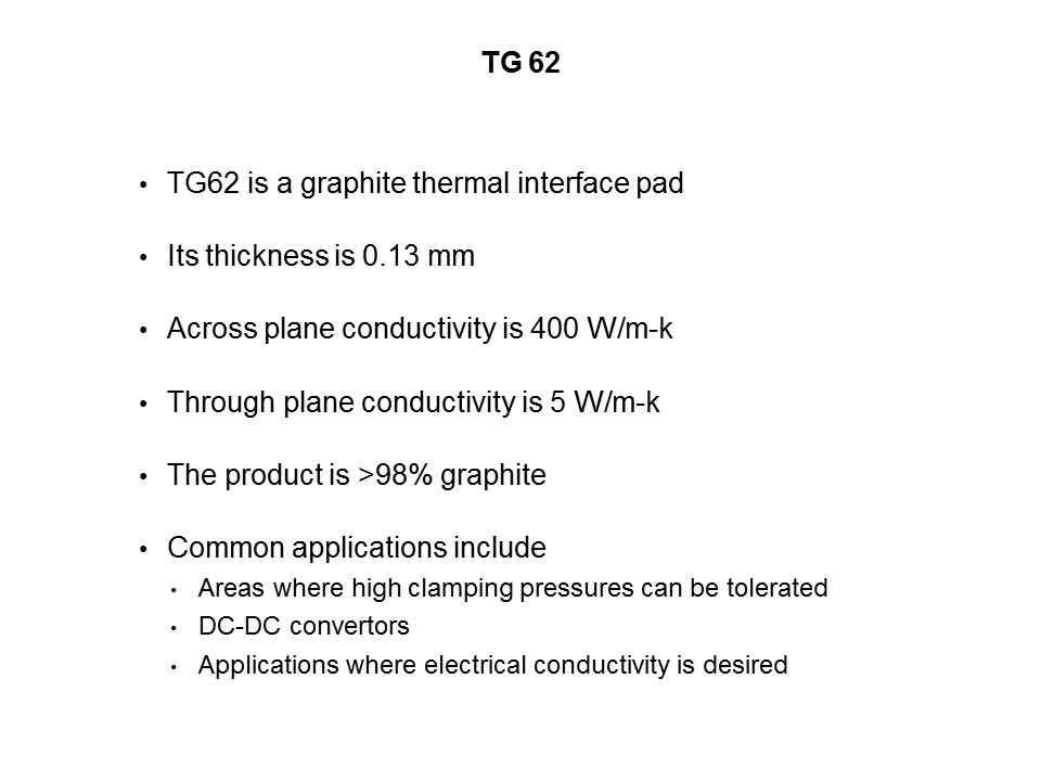 T62 Graphite Based Thermal Interface Products Slide 4