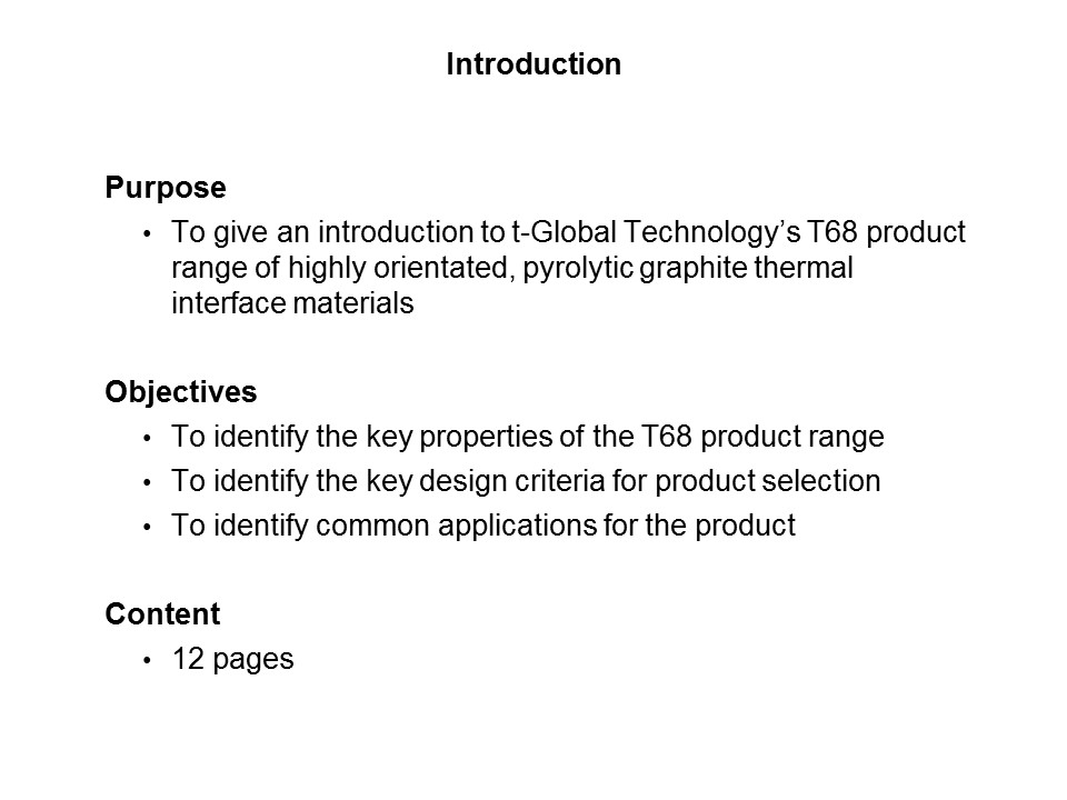 T68 Product Range Slide 1