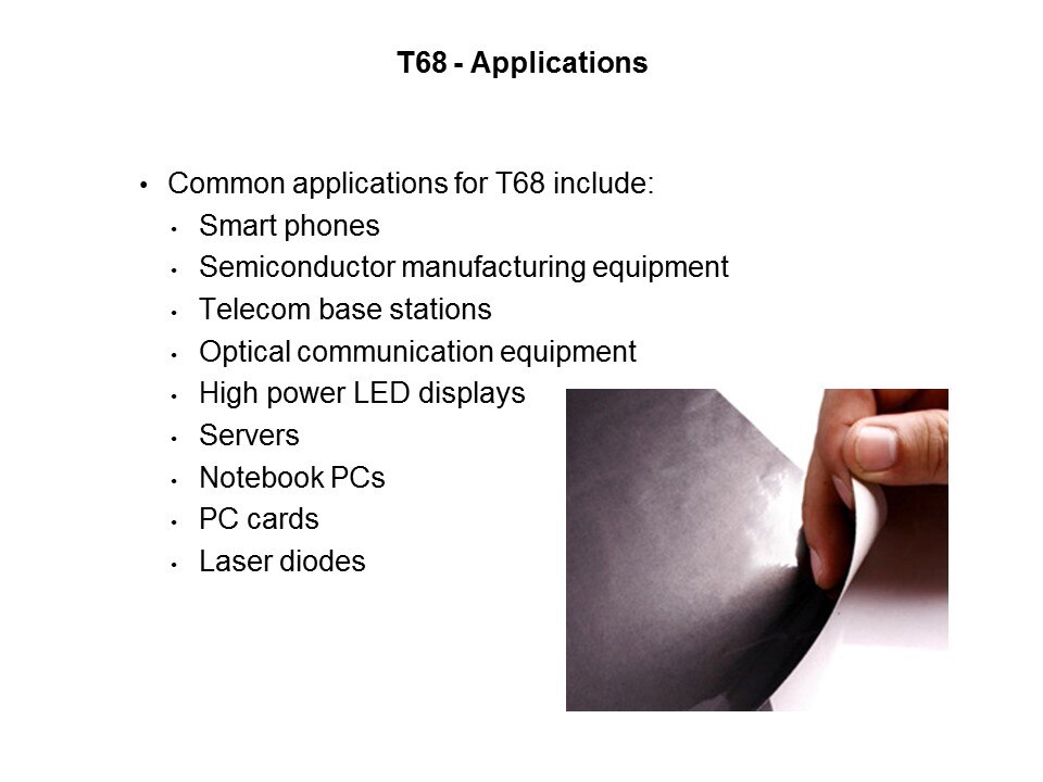 T68 Product Range Slide 9