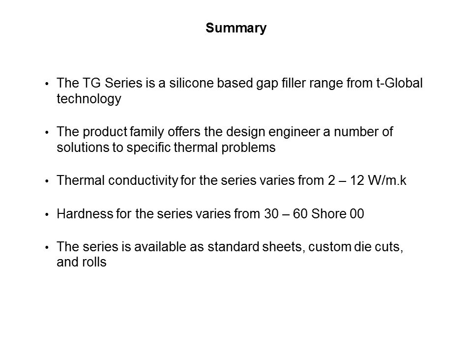 TG Series Soft Thermal Conductive Pads Slide 18