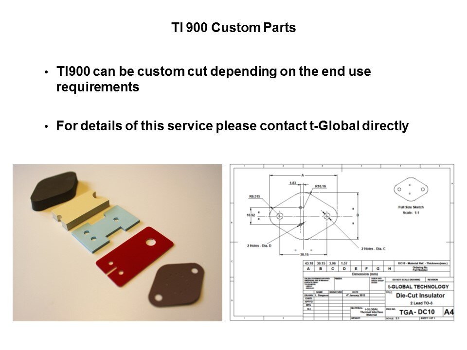 TI900 Silicone Based Thermally Conductive Insulators Slide 8