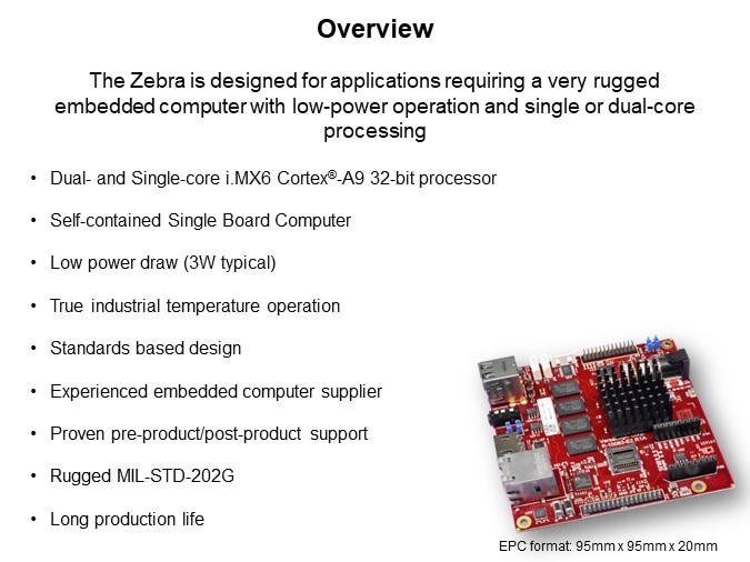 Image of VersaLogic EPC-2701 Zebra Arm-based Embedded Computer - Slide2