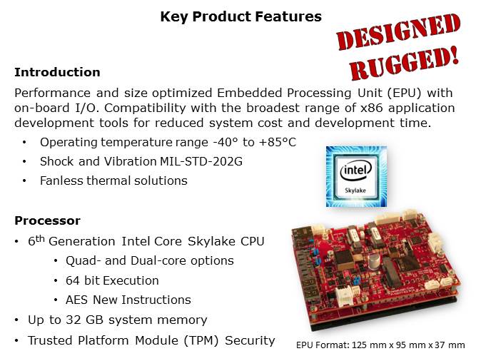 EPU-4562 Blackbird Single Board Computer Slide 3