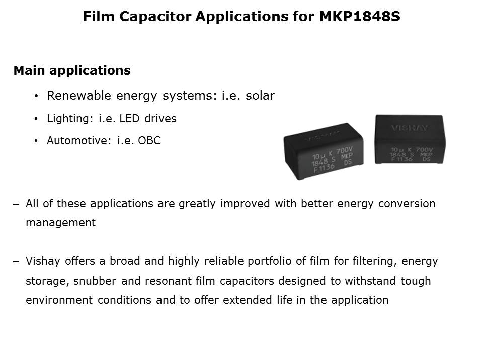 MKP1848S Power Film Capacitors Slide 2