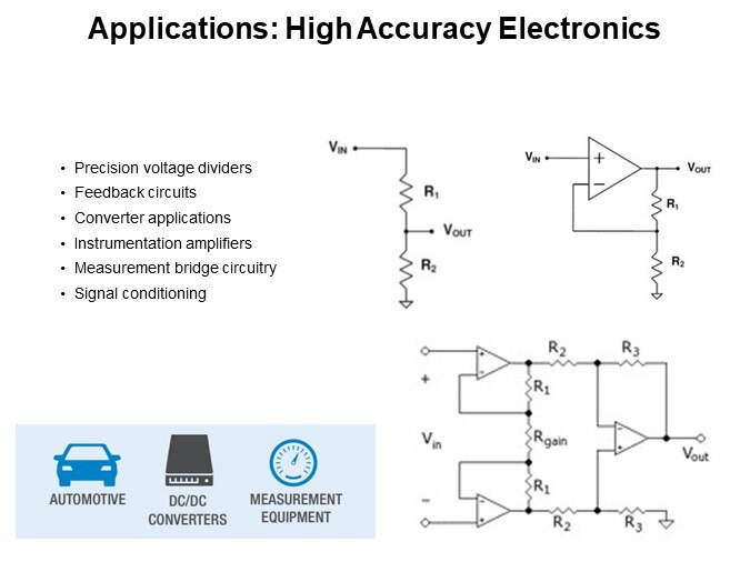 Applications: High Accuracy Electronics