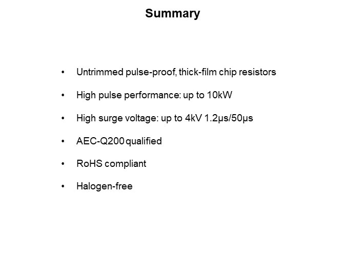 Image of Vishay CRCW-IF Series Pulse-Proof, Thick-Film Chip Resistors - Summary