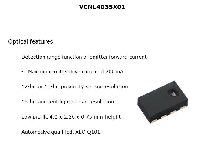 VCNL4035X01 Digital Gesture Sensor Slide 7
