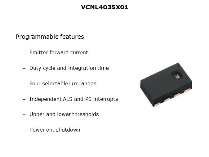 VCNL4035X01 Digital Gesture Sensor Slide 8