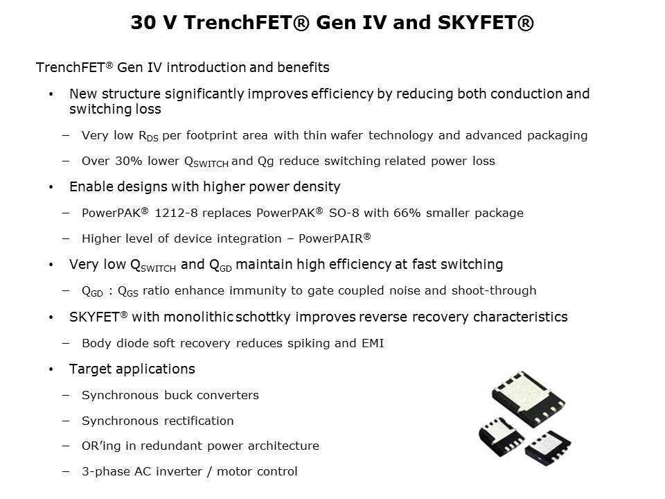 TrenchFET Gen IV MOSFETs PowerPAIR Slide 2