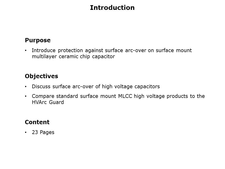 HVArc Guard Surface Mount MLCC Slide 1