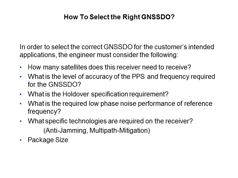 select gnssdo