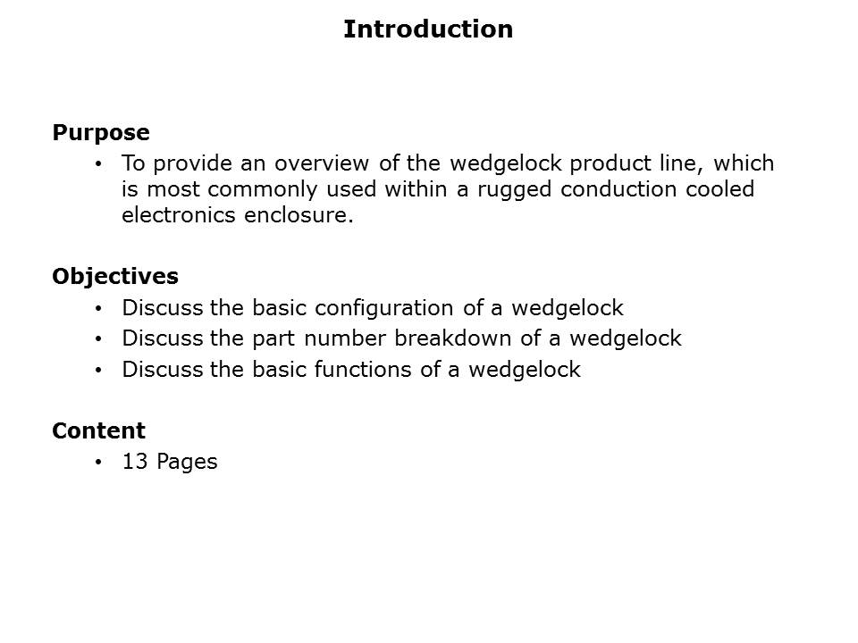 Introduction to Wedgelocks Slide 1