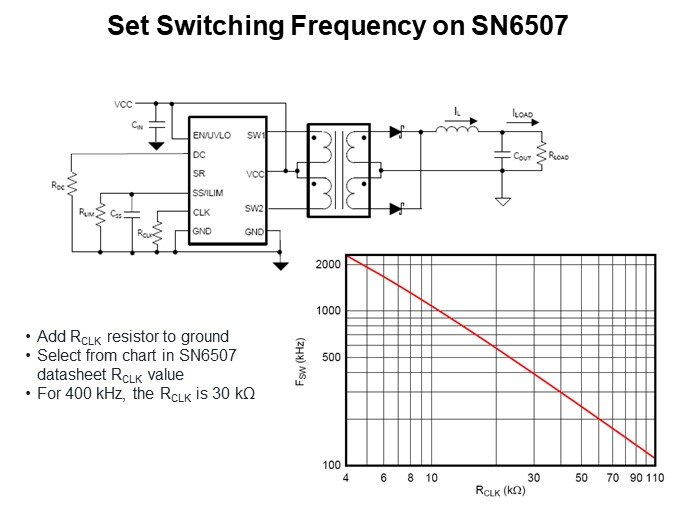 Set Switching Frequency on SN6507