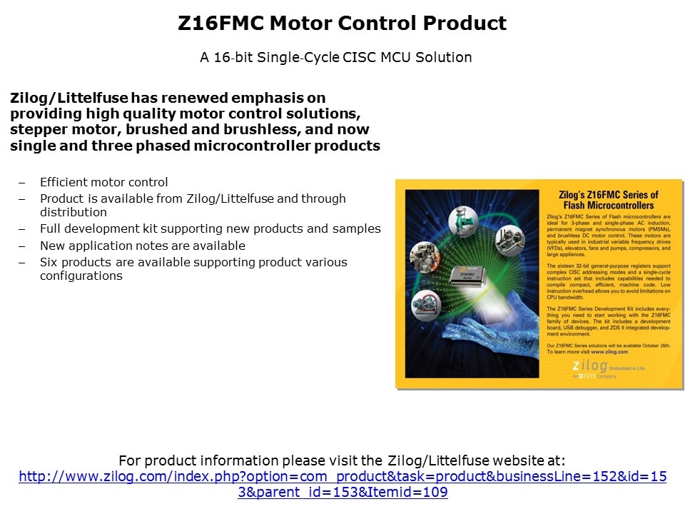 Z16FMC Motor Control Capabilities Slide 2